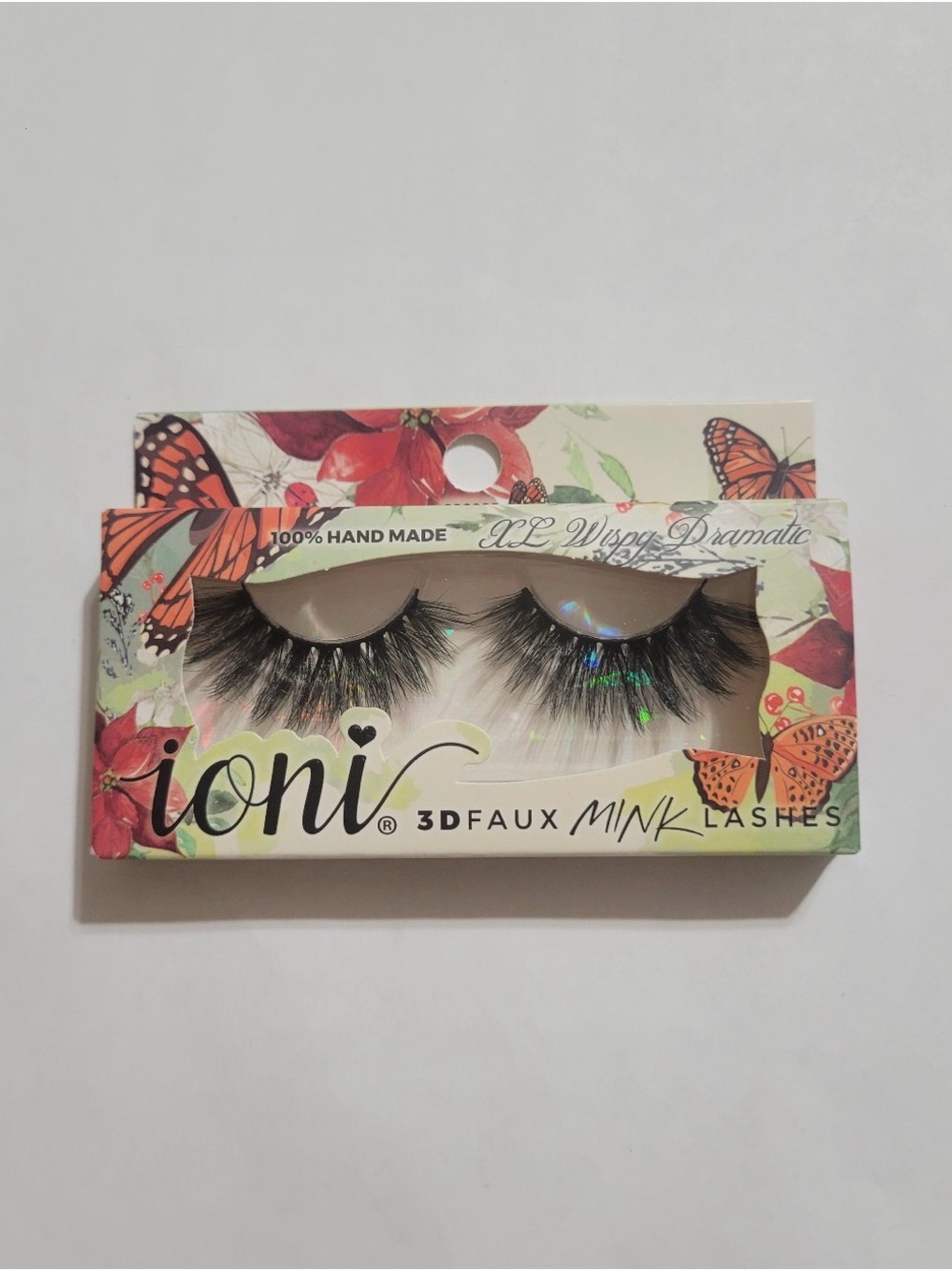 3D Faux Mink Lashes - Black with Holographic Accents